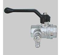 VALVOLA CON RUBINETTO SPURGO E TAPPO LEVA ALLUMINIO 1'1/2