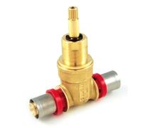 Valvola con vitone da incasso 2 vie 20mm per tubo multistrato a pressare