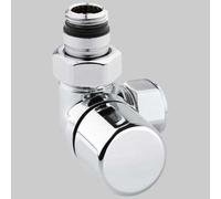 Valvola D Arredo ad Angolo Sinistro Termostatica Cromo ½ x 2419 Arteclima
