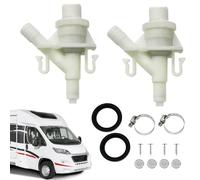 Valvola da caccia d'acqua per WC da campeggio | Raccordo impermeabile per sanitari per veicoli per il libero | impermeabili e strumenti di manutenzione del veicolo per campeggio