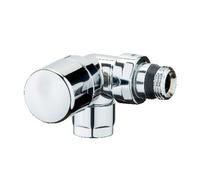 VALVOLA D'ARREDO AD ANGOLO DX TERMOSTATIZZABILE CROMO-LUCIDO 1/2"