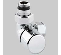 VALVOLA D'ARREDO AD ANGOLO SX TERMOSTATICA CROMO - 1/2 x 24-19