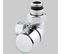 VALVOLA D'ARREDO AD ANGOLO TERMOSTATICA DX CROMO - 1/2 x 24-19