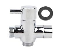 Valvola del demonica della doccia in ottone cromata a 3 vie G1/2 Doccia splitter per la doccia per manici e corsi di doccia fissi Accessori per il bagno 6x5 cm con nucleo ceramico