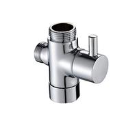 Valvola del deviatore doccia in ottone placcata cromata lucidata, adattatore con connessioni 3/4 e 1/2 con filo BSP, per bagno, miscelatore termostatico da cucina.