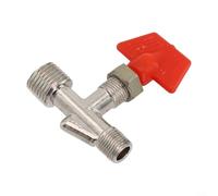 Valvola del gas con filettatura maschio con ago per sistemi pneumatici del compressore d'aria che consente un flusso d'aria controllato e un attacco affidabile del tubo di giunzione (A)