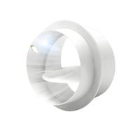 Valvola dell'otturatore del backdraft condotto per il sistema di prevenzione flusso aria bagno della cucina Sistema non restituzione impedisce controllo dei ventilatori bianco 110mm