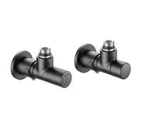 VALVOLA + DETENTORE A SQUADRA TERMOSTATIZZABILE NERA 1/2" 23 p. 1,5 Nero