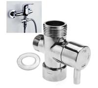 Valvola deviatore 3 vie giunto rotante parte di ricambio ottone cromato alimenta