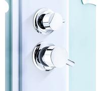 Valvola deviatore doccia in ottone, 2/3/4/5 vie con manico spesso, miscelatore per bagno per un controllo ottimale del flusso d'acqua, certificato CE, adatto per tubi di varie dimensioni