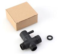 Valvola deviatore doccia in ottone nero manico in metallo massiccio connettore G