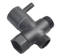 Valvola deviatore soffione doccia nera 3 vie flusso acqua connettore G1/2in