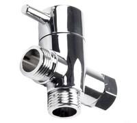 Valvola Deviatrice 3 Vie per doccia G1/2 ABS Valvola Deviatrice | Distribuzione acqua a 3 vie, switch manuale fluido, finitura cromata lucida, materiale ABS robusto