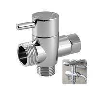 Valvola deviatrice a 3 vie per soffione doccia, 1/2", in ottone, deviatore per braccio doccia in metallo G1/2 per doccetta e soffione doccia fisso, adattatore deviatore di ricambio universale per