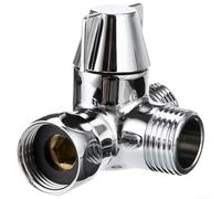 Valvola deviatrice a T in ottone per sistemi doccia con ingresso da 1/2 pollice e due porte di uscita che supportano opzioni di flusso triplo