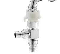 Valvola Deviatrice - Adattatore Per Rubinetto Separatore Acqua Lavatrice, Connettore Deviatore Rubinetto Lavello, Valvola Di Controllo Acqua Con Uscita Multipla, Attacco Idraulico Durevole Per Lavatri