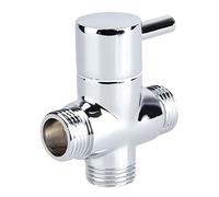 Valvola deviatrice di ricambio per doccia, adattatore a T a 3 vie, valvola di intercettazione per soffione doccia, deviatore con ingresso maschio G1/2 e uscita G1/2