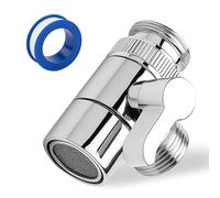 Valvola deviatrice doccia a 3 vie con adattatori M22-M24 e G1/2, bagno e cucina, valvola in acciaio inossidabile SUS304, resistente alla ruggine, tenuta migliorata