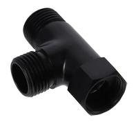 Valvola deviatrice for braccio doccia in ottone massiccio, deviatore d'acqua a 3 vie G1/2", connettore adattatore for tubo flessibile nero opaco, soffione fisso