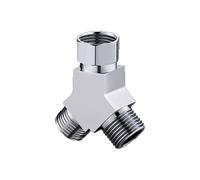 Valvola deviatrice G1/2" in ottone, 3 vie Y forma/adattatore quadrato universale per sistema doccia a mano componente di ricambio deviatore rubinetto