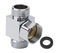 Valvola deviatrice G1/2 in ottone a 3 vie per il controllo del flusso d'acqua tra soffione doccia primario e uscita secondaria