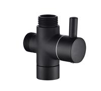 Valvola deviatrice in ottone nero per comodo controllo del flusso d'acqua per so