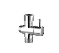 Valvola deviatrice in ottone, separatore d'acqua a 3 vie, adattatore a T per doccia regolabile, accessorio per il bagno (valvola a T (3-4))