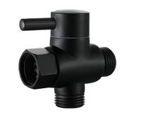 Valvola deviatrice per doccia a 3 vie, Deviatore doccia a 3 vie adattatore T for bidet in lega di zinco cromato multicolore