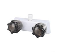 Valvola deviatrice per doccia, doppia manopola, interruttore sottovuoto per | Deviatore rubinetto doccia RV con doppia manopola. ABS, resistente all'usura. Interruttore di aspirazione filettato per tubo