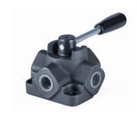Valvola deviatrice rotativa idraulica a 4 vie, 2 opzioni, 3/8" - 1/2" BSP