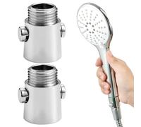 Valvola Deviatrice, Set 2 Valvole Deviatrici per Doccia G1/2 in ABS - Risparmio Idrico e Facile Controllo dell'Acqua, Adatto per Cucina o Doccia (2PCS)