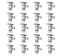 Valvola di arresto angolare EFIELD da 1/2" nominale (5/8" OD) compressione x 3/8" OD, 1/4 di giro, cromata, (VALVE116-20PCS)