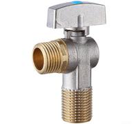 Valvola di arresto angolare in ottone cromato, a lunga durata, per scaldabagno da cucina, 10-15 cm (A)