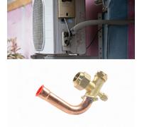 Valvola di arresto del condizionatore d'aria, gomito di arresto ad