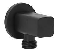 Valvola di Arresto dell'Acqua, G1/2 Rubinetto Valvola Ad Angolo Mixer Valvola di Arresto Acqua Bagno Accessori per Lavabo Nero