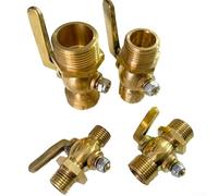 Valvola di arresto di scarico in ottone per BSP maschio con 0 8 Mpa valutazione di pressione Funzionamento affidabile (3/8)