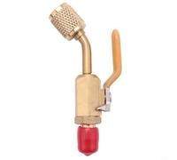 Valvola di arresto in ottone massiccio per R410a e R134a, valvola di sicurezza per condizionatore d'aria HVAC, tubo di ricarica da 1/4", giallo per valvola di servizio per ridurre le perdite di