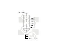 Valvola di aspirazione V912220 BGA per PEUGEOT CITROËN