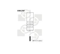 Valvola di aspirazione V991797 BGA per FORD CITROËN