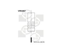 Valvola di aspirazione V991867 BGA per RENAULT NISSAN DACIA SUZUKI MERCEDES-BENZ