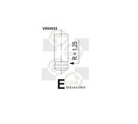 Valvola di aspirazione V994933 BGA per RENAULT CLIO II CLIO I TWINGO II KANGOO