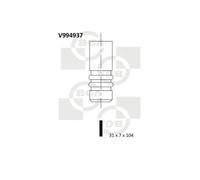 Valvola di aspirazione V994937 BGA per VOLVO RENAULT