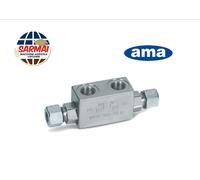 VALVOLA DI BLOCCO PILOTATA DOPPIO EFFETTO tipo corto Idraulica oleodinamica