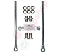 VALVOLA DI BLOCCO VBPDE PER CILINDRI DOPPIO EFFETTO DA 3/8 CON KIT DI MONTAGGIO