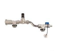 Valvola di bypass in ottone per riscaldamento a pavimento, controllo della pressione differenziale con sfiato automatico, dimensioni 210 mm, per funzione di bilanciamento della pressione