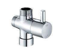 Valvola di bypass per braccio doccia - separatore per rubinetto in | massiccio 1/2" | Adattatore a T multifunzione ad alta pressione per soffione doccia a mano e tubo | Pezzo di rechan