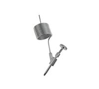 Valvola di Campionamento Tri Clamp con Serpentina di Raffreddamento A Treccia, Valvola di Campionamento per Birrificazione in Acciaio Inox Ss304, Serpentina Antischiuma Coil Only