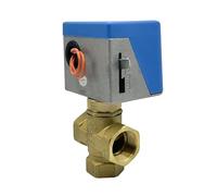 Valvola di chiusura elettrica 3 vie e 3/4" 220V ottone motorizzata valvole palloncino interruttore acqua per condizionatore tipo fan coil 2 cavi