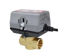 Valvola di chiusura motorizzata in ottone a 2 vie, 1/2", 3/4" e 1", CA 220 V, con valvola a serpentina per ventola VC6013 (1/2")