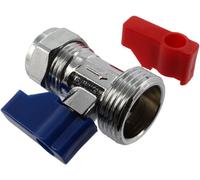 Valvola Di Chiusura Universale A Compressione Dritta, 3/4"-Pollice x 15 Mm